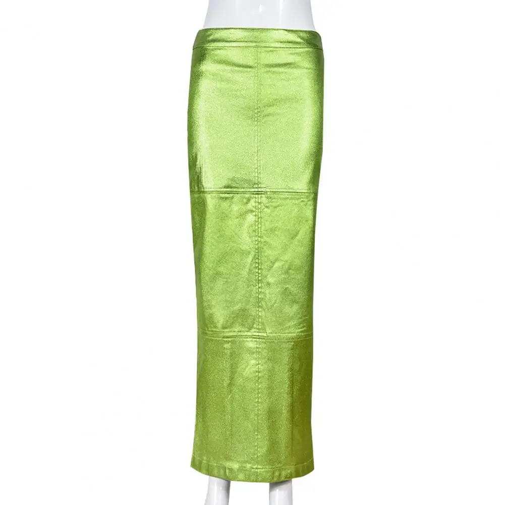 Commute Maxi Skirt Women Skirt Glossy Faux Leather Maxi Skirt Sleek Split Hem Slim Fit Sheath for Women Solid Color Patchwork
Commute Maxi Skirt Women Skirt Glossy Faux Leather Maxi Skirt Sleek Split Hem Slim Fit Sheath for Women Solid Color Patchwork