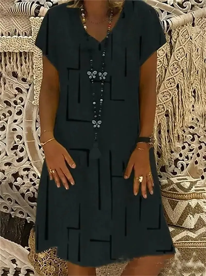 2022 Summer Elegant Women's Beautiful View Printed Painting Dress Round Neck Loosen Female Dress New Design Blue Red Purple
2022 Summer Elegant Women's Beautiful View Printed Painting Dress Round Neck Loosen Female Dress New Design Blue Red Purple