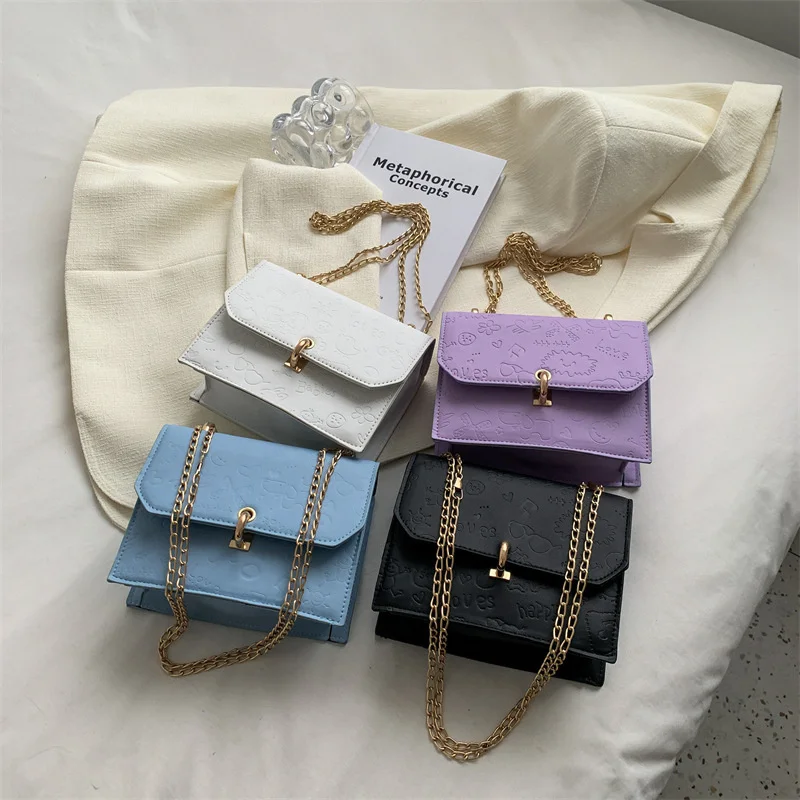 Stitching Women Summer Shoulder Crossbody Bag Chain PU Leather Ladies Messenger Bag Female Small Square Bag Clutch Bags Handbags
Stitching Women Summer Shoulder Crossbody Bag Chain PU Leather Ladies Messenger Bag Female Small Square Bag Clutch Bags Handbags