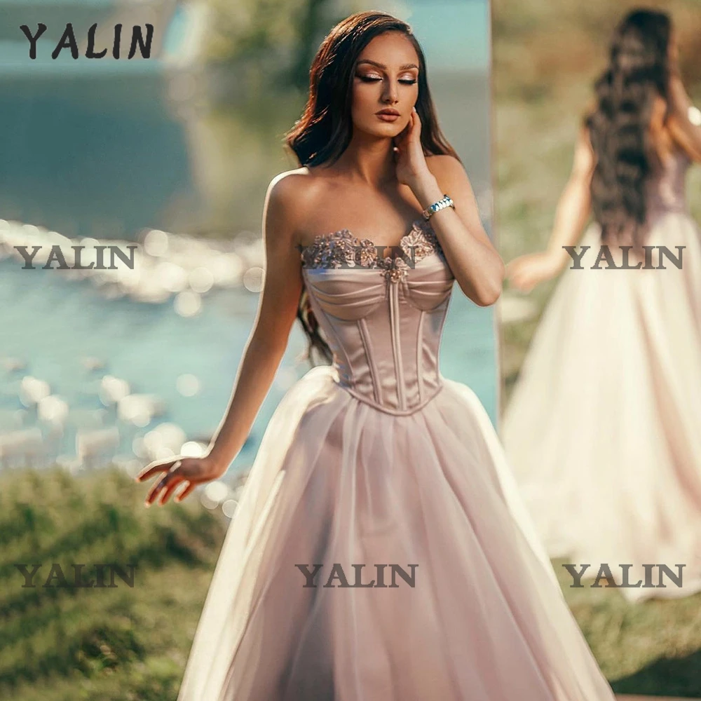 YALIN Simple Swetheart Pink Evening Gown Lace Up Corset A-Line Prom Dress Backless Long Organza Party Dress vestido de cerimónia
YALIN Simple Swetheart Pink Evening Gown Lace Up Corset A-Line Prom Dress Backless Long Organza Party Dress vestido de cerimónia