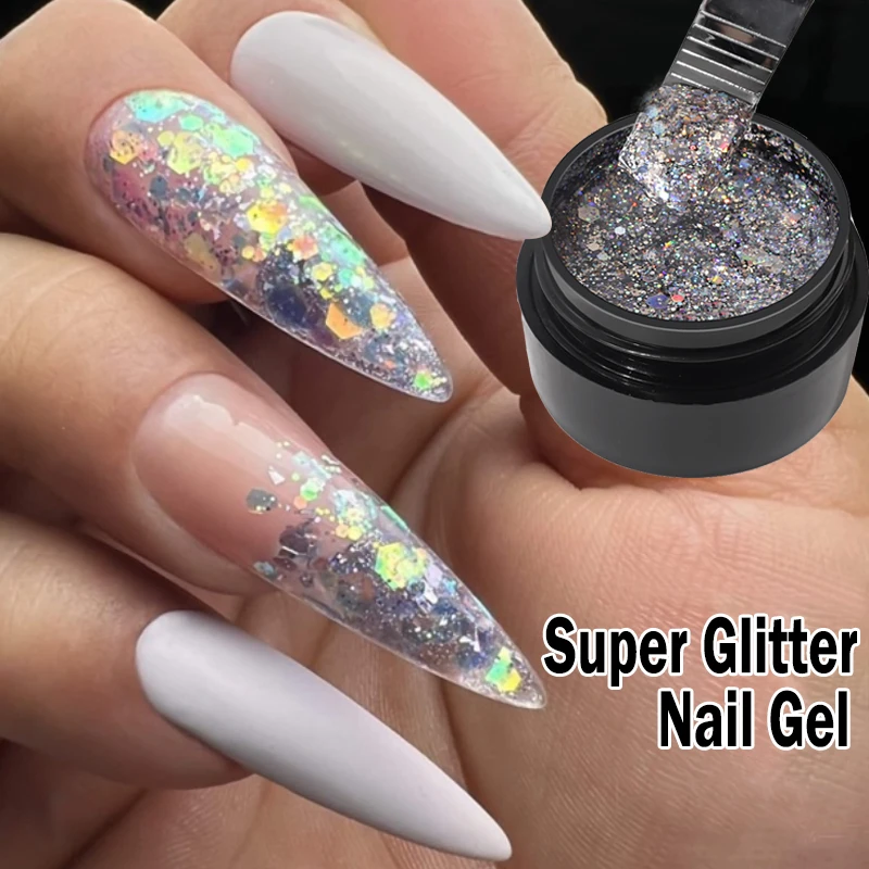 Sdotter 5ML Glitter Nail Gel Polish Glitter Sequins Gel Long Lasting Primer Top Nail Art Semi-Permanent UV Varnish Polish Gel Ma
Sdotter 5ML Glitter Nail Gel Polish Glitter Sequins Gel Long Lasting Primer Top Nail Art Semi-Permanent UV Varnish Polish Gel Ma