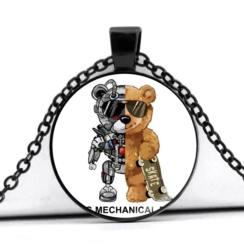 Funny Skate Bear Anime Pendent Necklace Y2k Teddy Robot Robotic Bear New Fashion Jewelry Gift for Men and Women
Funny Skate Bear Anime Pendent Necklace Y2k Teddy Robot Robotic Bear New Fashion Jewelry Gift for Men and Women
