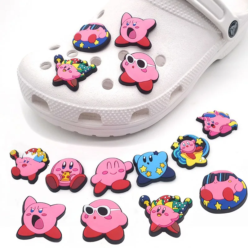 MINISO Kirby PVC Shoe Charms for Crocs 10Pcs Anime Characters Kirby Super Star Image DIY Crocs Jibbitz Children's Holiday Gifts
MINISO Kirby PVC Shoe Charms for Crocs 10Pcs Anime Characters Kirby Super Star Image DIY Crocs Jibbitz Children's Holiday Gifts