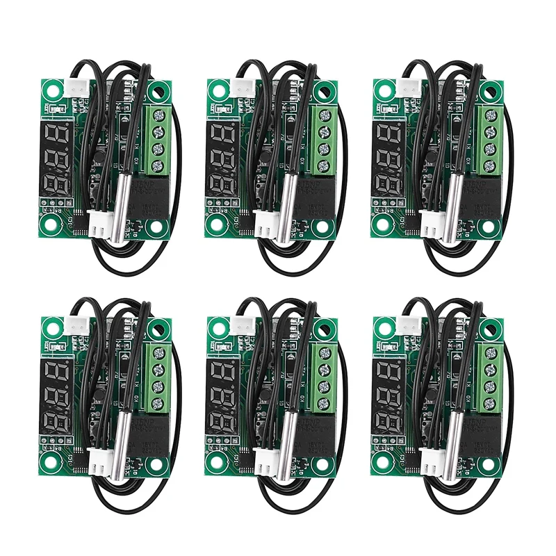 6Pcs W1209 Digital Thermostat Temperature Controller Boards -50-110 Celsius Electronic Temperature Control Switch Module
6Pcs W1209 Digital Thermostat Temperature Controller Boards -50-110 Celsius Electronic Temperature Control Switch Module