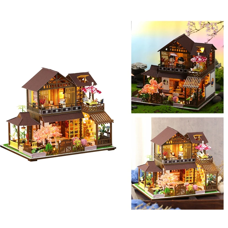 NEW-DIY Wooden Dollhouse Set The Best Gift For Adults And Teenagers Wooden Mini House Mori Journey Pavilion
NEW-DIY Wooden Dollhouse Set The Best Gift For Adults And Teenagers Wooden Mini House Mori Journey Pavilion