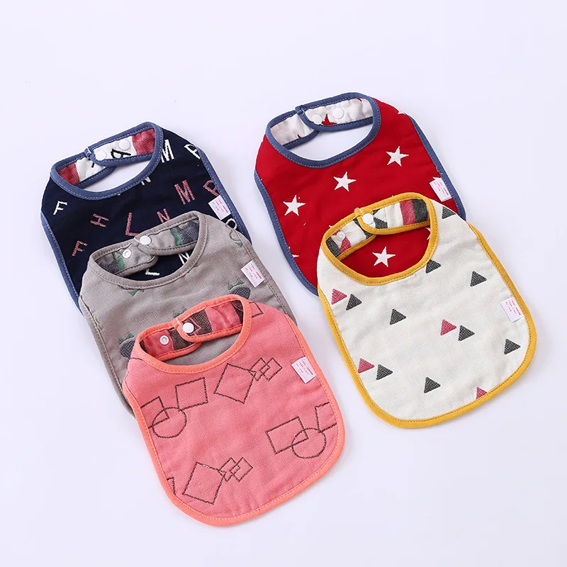 5 Pcs/lot Baby Bibs Cotton 6 Layers U Type Bib Soft Comfortable Breakfast Lunch Dinner Eating Burp Cloths Baby's Goods
5 Pcs/lot Baby Bibs Cotton 6 Layers U Type Bib Soft Comfortable Breakfast Lunch Dinner Eating Burp Cloths Baby's Goods