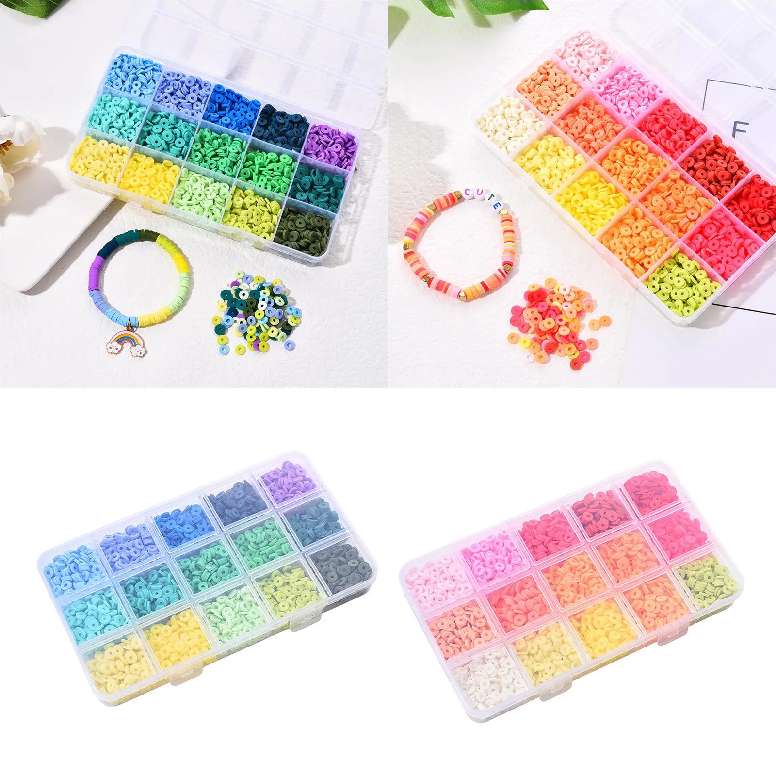 Polymer Clay Beads Kit Charms Pendant for Jewelry Making Bracelets Handmade
Polymer Clay Beads Kit Charms Pendant for Jewelry Making Bracelets Handmade