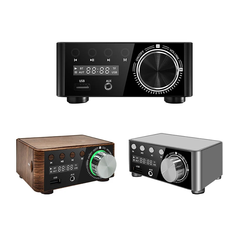 BT5.0 Digital Amplifier Mini Portable 80Wx2 2.0 Stereo Class D HIFI Fever Audio MP3 Player Lossless Player Amplifier
BT5.0 Digital Amplifier Mini Portable 80Wx2 2.0 Stereo Class D HIFI Fever Audio MP3 Player Lossless Player Amplifier
