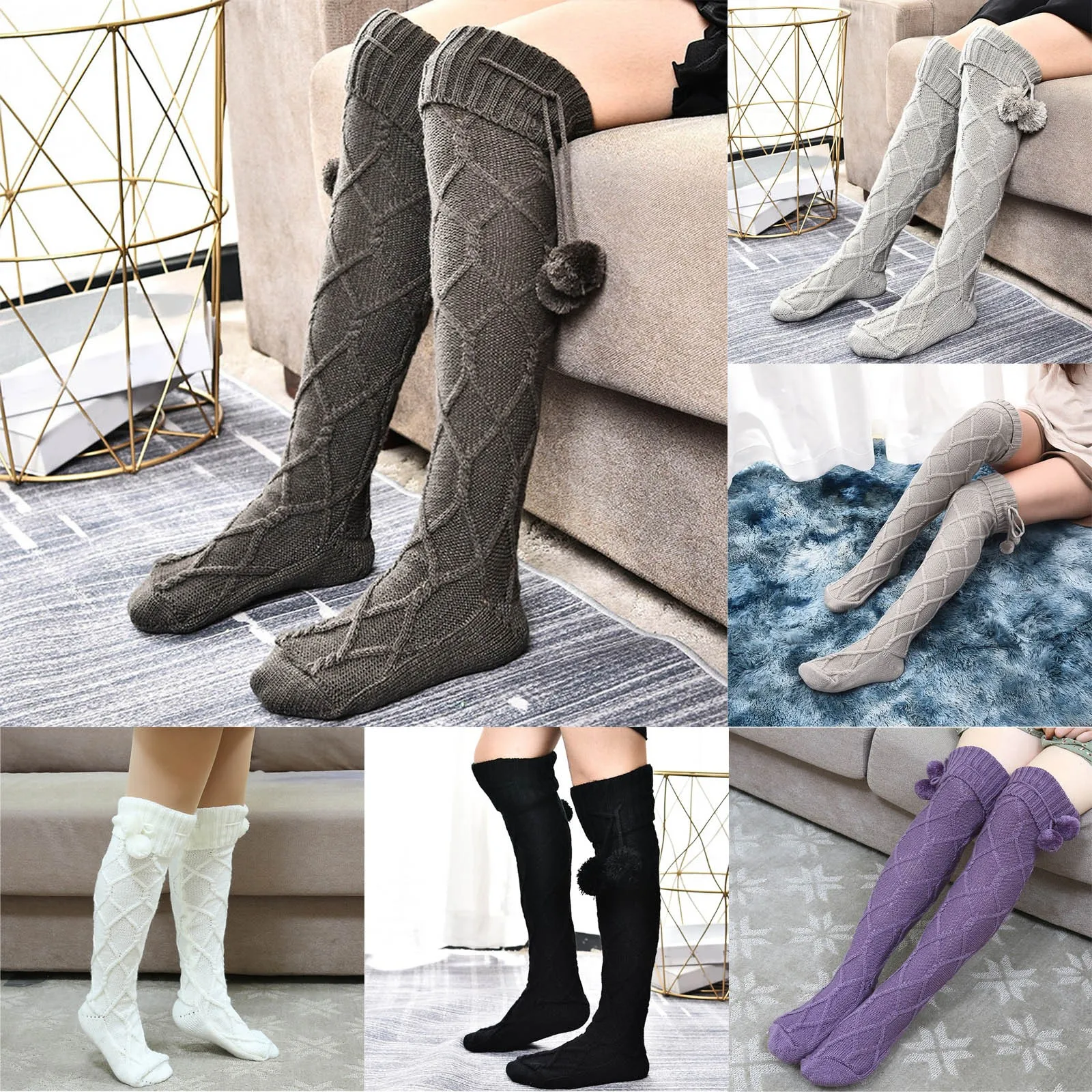 Autumn And Winter Knitted Socks Stacked Socks High Tube Over Knee Knitted Socks Wool Ball Over Knee Socks Breathable Sock Knee
Autumn And Winter Knitted Socks Stacked Socks High Tube Over Knee Knitted Socks Wool Ball Over Knee Socks Breathable Sock Knee