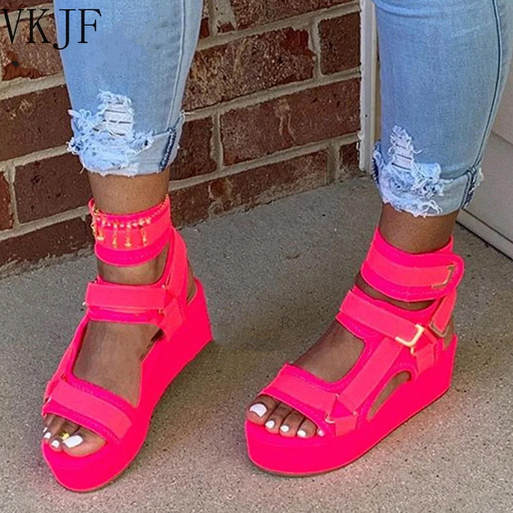 2022 Summer Casual Women Sandals Fashion Color Comfortable And Lightweight Trifle Platform Wedge Sandals Women Zapatos Mujer
2022 Summer Casual Women Sandals Fashion Color Comfortable And Lightweight Trifle Platform Wedge Sandals Women Zapatos Mujer