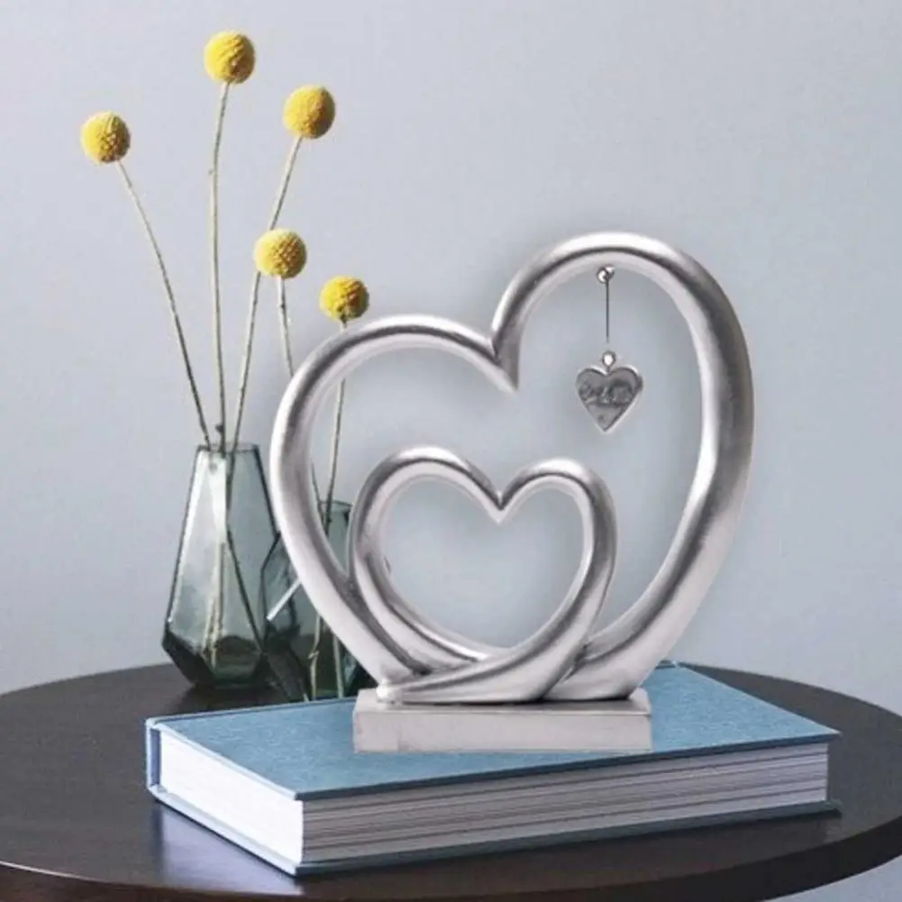 Attractive Durable Iron Art Double Heart Figurine Bookcase Figurine Decoration Stable Base Heart Statue Photo Prop
Attractive Durable Iron Art Double Heart Figurine Bookcase Figurine Decoration Stable Base Heart Statue Photo Prop