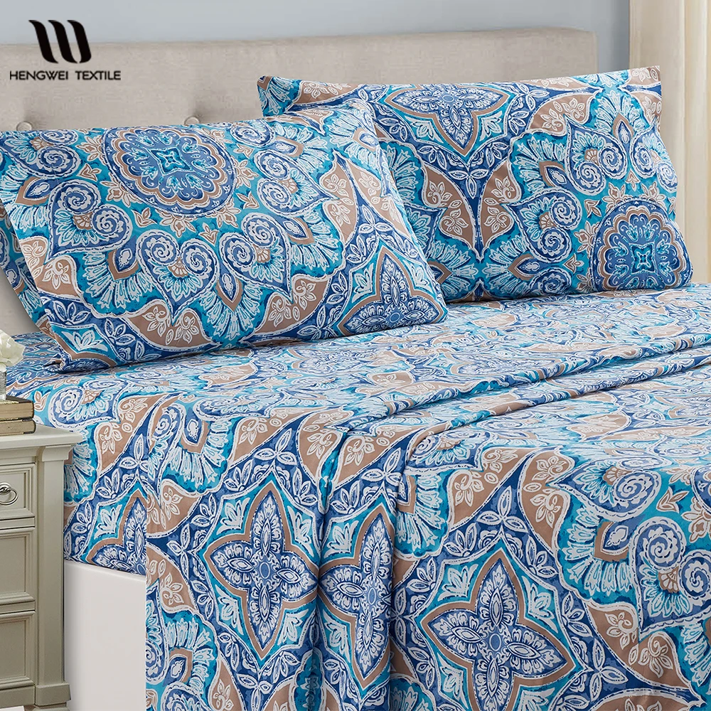Bed Sheet Set - 4 Piece Chic Print Bedding 1 Flat Sheet,1 Deep Pocket Fitted Sheet, 2 Pillowcases,All Size
Bed Sheet Set - 4 Piece Chic Print Bedding 1 Flat Sheet,1 Deep Pocket Fitted Sheet, 2 Pillowcases,All Size