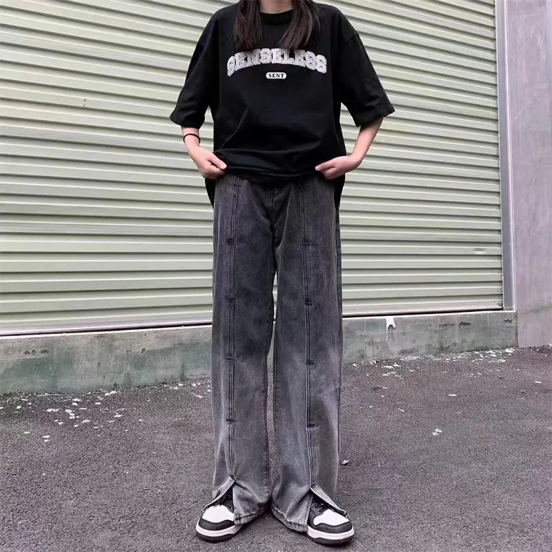 Female Jeans Pants Casual Vintage Baggy Straight Leg Trousers Korean Fashion Female Streetwear Pop Harajuku Oversize Pant
Female Jeans Pants Casual Vintage Baggy Straight Leg Trousers Korean Fashion Female Streetwear Pop Harajuku Oversize Pant