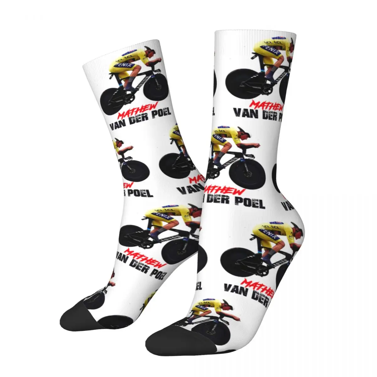 

Mathieu Van Der Poel MVDP Basketball Socks Accessories All Seasons Middle Tube Socks Sweat Absorbing Amazing Gift for MVDP Fans