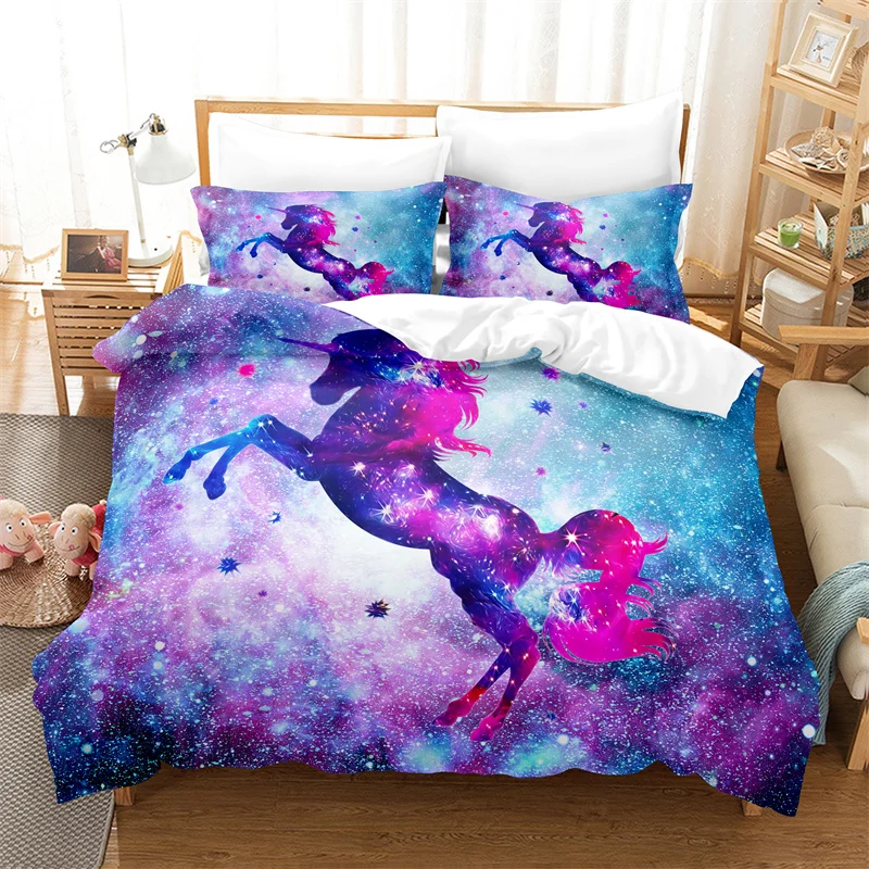 Starry Unicorn,Cartoon Bedding Set Duvet Cover Set 3d Bedding Bed Linen Fashion Comforter Cover Children Bedding Sets Queen Size
Starry Unicorn,Cartoon Bedding Set Duvet Cover Set 3d Bedding Bed Linen Fashion Comforter Cover Children Bedding Sets Queen Size
