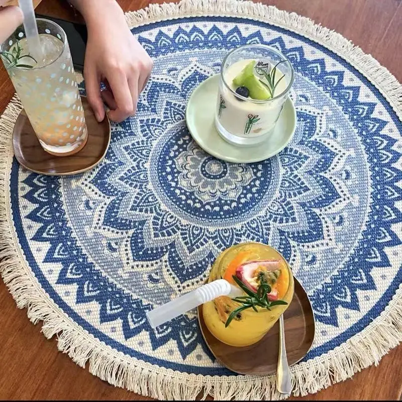Cotton Linen Tableware Mat Ins Ethnic Style Simple Modern Dustproof Photographic Props Tassels Home Decor Kitchen Placemat 2022
Cotton Linen Tableware Mat Ins Ethnic Style Simple Modern Dustproof Photographic Props Tassels Home Decor Kitchen Placemat 2022