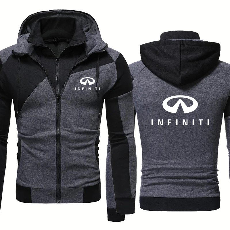 Men's Zip Jacket Infiniti Car Logo Printing Spring Autumn Casual Cotton Fake two High Quality Keep warm Men's hooded zipper
Men's Zip Jacket Infiniti Car Logo Printing Spring Autumn Casual Cotton Fake two High Quality Keep warm Men's hooded zipper