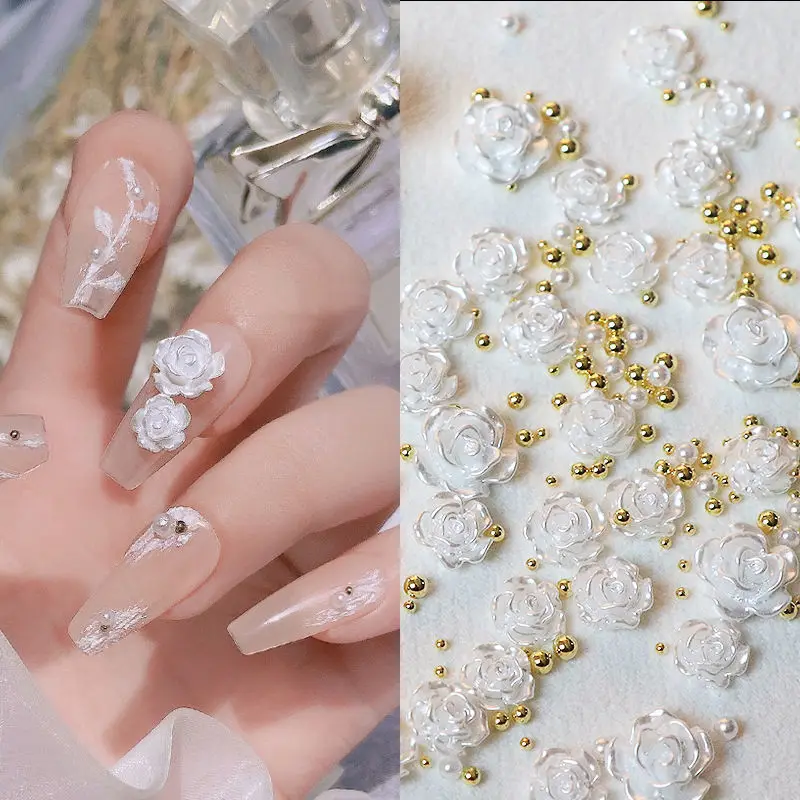 Mini Camellias Nail Art Rhinestones White 3D Aurora Flowers Steel Ball Mix For DIY Nail Art Decoration Jewelry Accessories
Mini Camellias Nail Art Rhinestones White 3D Aurora Flowers Steel Ball Mix For DIY Nail Art Decoration Jewelry Accessories