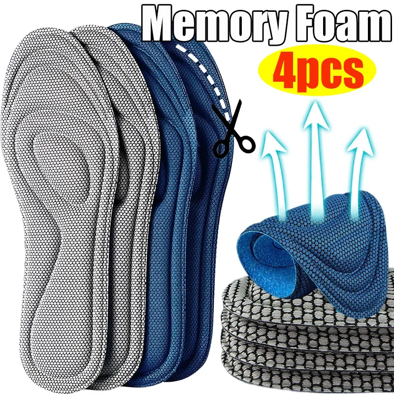 Ортопедические стельки с эффектом памяти для обуви, дезодорирующие, впитывающие пот, для мужчин и женщин, 4 шт.
Ортопедические стельки с эффектом памяти для обуви, дезодорирующие, впитывающие пот, для мужчин и женщин, 4 шт.