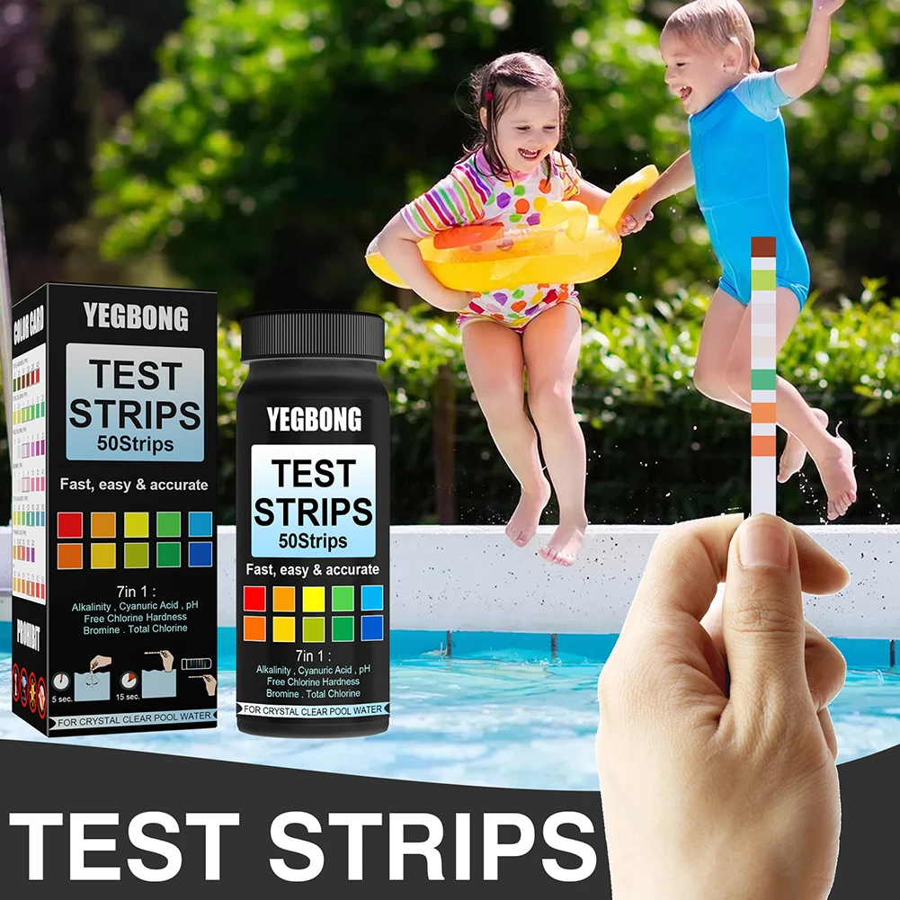 Hot Sale Protable Useful Durable Test Strips Ph 1 Bottle 50pcs High Quality Pool Water Test Paper Testing Strips
Hot Sale Protable Useful Durable Test Strips Ph 1 Bottle 50pcs High Quality Pool Water Test Paper Testing Strips