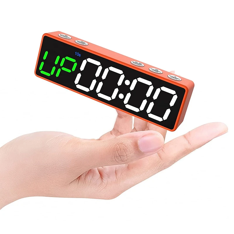 Portable Workout Timer,Gym Timer with Rechargeable and Built-in Magnetic Spine,LED Interval Timer for Home Garage
Portable Workout Timer,Gym Timer with Rechargeable and Built-in Magnetic Spine,LED Interval Timer for Home Garage