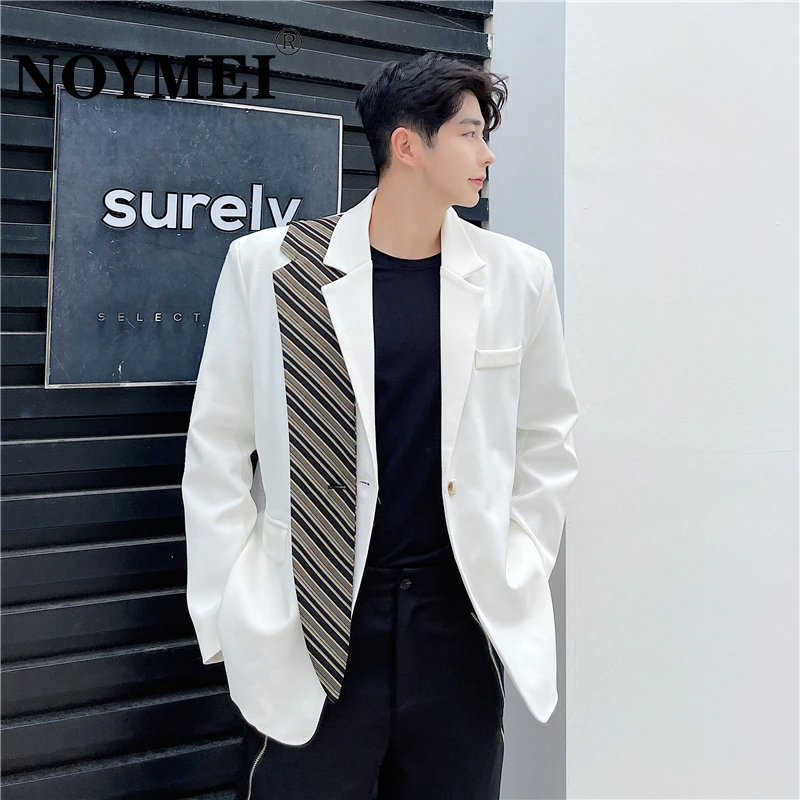 NOYMEI Blazer Men Trend Personalized Design Asymmetric Contrast Color Loose 2023 Spring Causal Single Button Suit Jacket WA1397
NOYMEI Blazer Men Trend Personalized Design Asymmetric Contrast Color Loose 2023 Spring Causal Single Button Suit Jacket WA1397