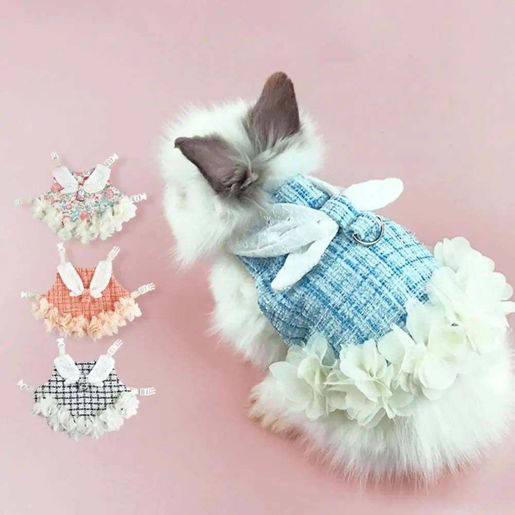 Soft Small Animal Clothes Non-shrink Traction Tool Bunny Vest Small Pet Vest Clothes Leash Set
Soft Small Animal Clothes Non-shrink Traction Tool Bunny Vest Small Pet Vest Clothes Leash Set
