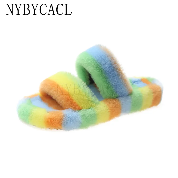2022 модная обувь, женские босоножки, шлепанцы, меховые сланцы, пушистые домашние сандалии большого размера, летняя обувь на плоской подошве
2022 модная обувь, женские босоножки, шлепанцы, меховые сланцы, пушистые домашние сандалии большого размера, летняя обувь на плоской подошве