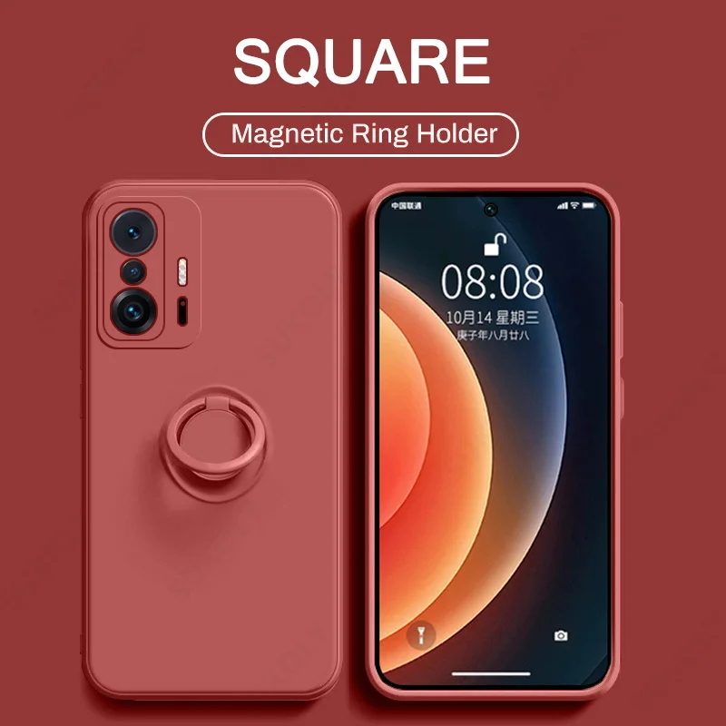 Original Liquid Silicone Magnetic Ring Holder Case For Xiaomi Redmi Note 11 Pro 11 Lite 10 9 9A Soft Stand Finger Bracket Cover
Original Liquid Silicone Magnetic Ring Holder Case For Xiaomi Redmi Note 11 Pro 11 Lite 10 9 9A Soft Stand Finger Bracket Cover