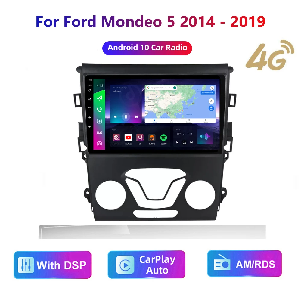 Головное устройство HD мультимедийное автомобильное стерео радио Android видео GPS Carplay 4G AM/RDS/DSP для Ford Mondeo 5 2014 - 2019
Головное устройство HD мультимедийное автомобильное стерео радио Android видео GPS Carplay 4G AM/RDS/DSP для Ford Mondeo 5 2014 - 2019