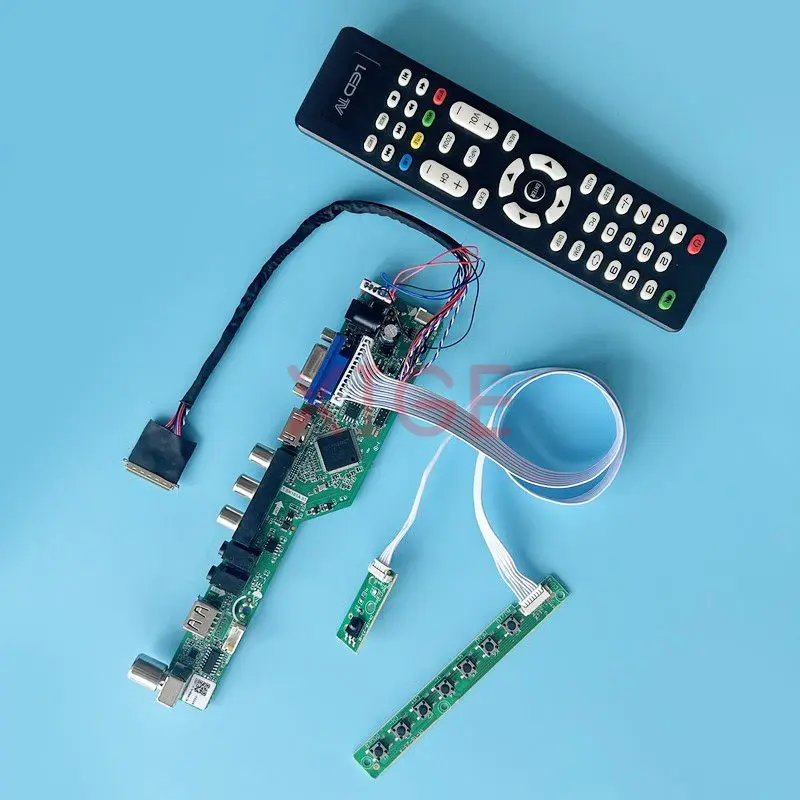 LCD Controller Board Fit B101XTN01 CLAA101WA01A N101BGE TV Analog 10.1" 1366*768 Kit Laptop Monitor USB+AV+HDMI+VGA LVDS 40-Pin
LCD Controller Board Fit B101XTN01 CLAA101WA01A N101BGE TV Analog 10.1" 1366*768 Kit Laptop Monitor USB+AV+HDMI+VGA LVDS 40-Pin