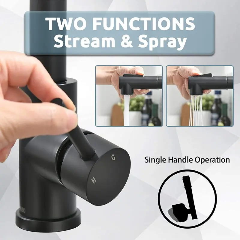 Modern,Single Handle Pull-Out Sprayer Bathroom Faucet,Stainless Steel Utility Faucet with Pull Down Spray, Ideal for Small RV Ca
Modern,Single Handle Pull-Out Sprayer Bathroom Faucet,Stainless Steel Utility Faucet with Pull Down Spray, Ideal for Small RV Ca
