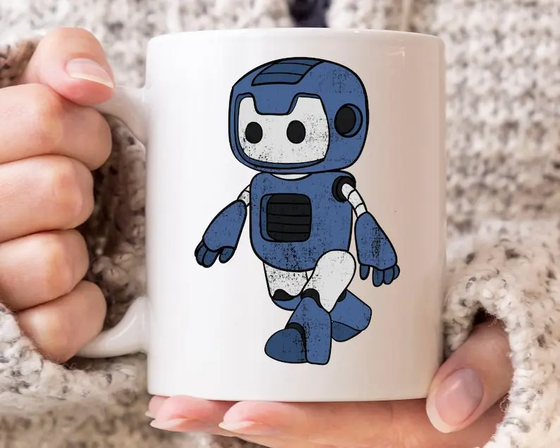 

Walking Robot Mug, Cool Robotics Gift Idea For Engineers And Programmers, Futuristic Robot Coffee Cup For Boys And Kids Birthday