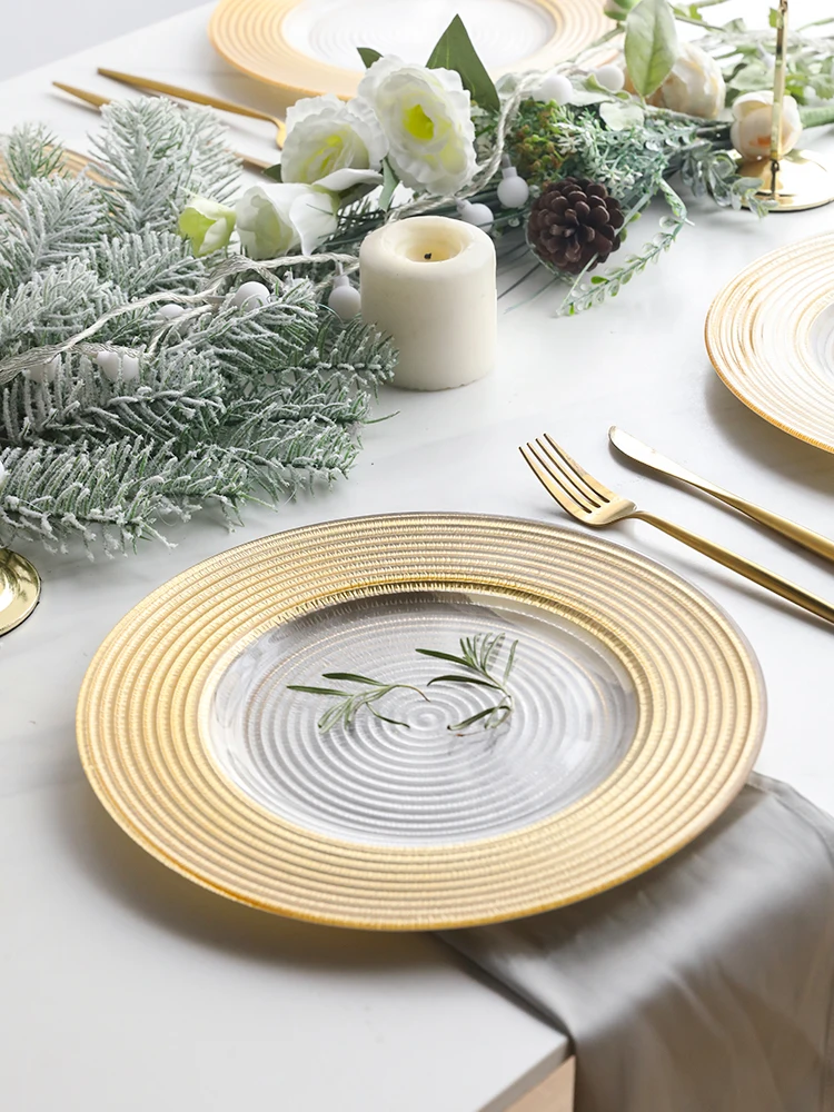 Light luxury European-style Phnom Penh glass Western plate home creative threaded steak plate fruit dessert plate hotel plate
Light luxury European-style Phnom Penh glass Western plate home creative threaded steak plate fruit dessert plate hotel plate