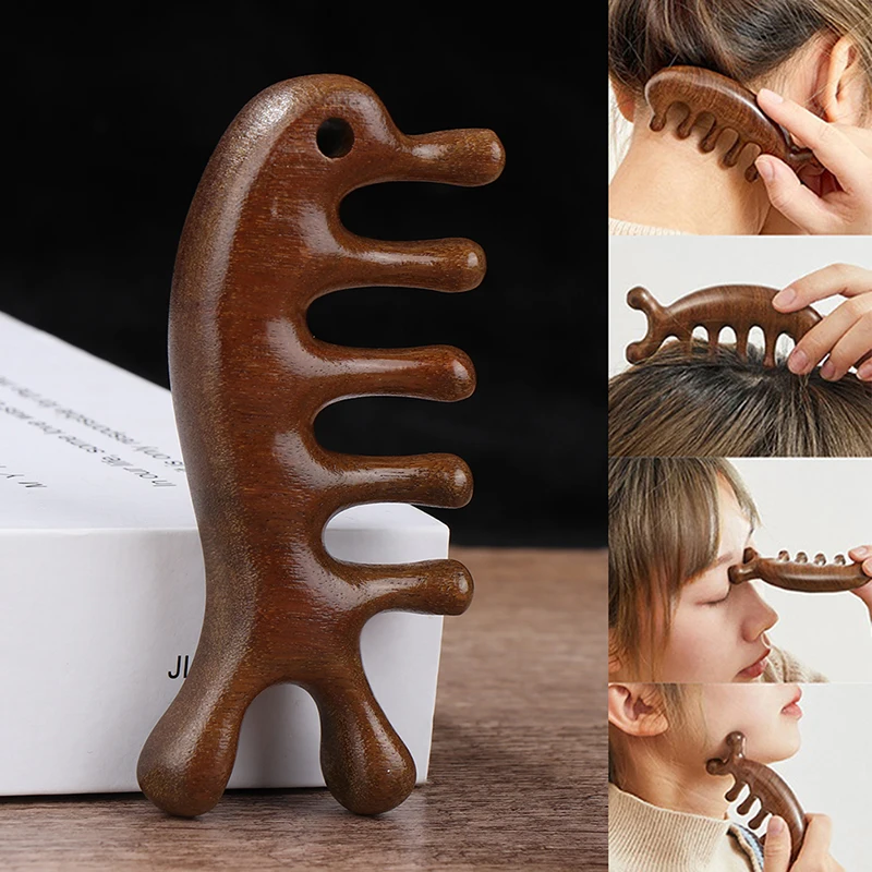 1Pc Body Meridian Massage Comb Sandalwood 5 Tooth Comb Acupuncture Therapy Anti-static Smooth Hair Comb
1Pc Body Meridian Massage Comb Sandalwood 5 Tooth Comb Acupuncture Therapy Anti-static Smooth Hair Comb