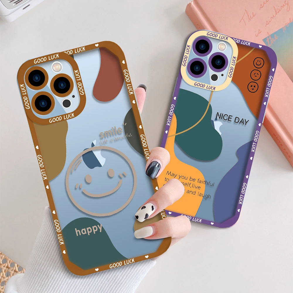 Flower Smiley Phone Case for IPhone 11 Pro Max 13 12 Mini 7 8 Plus SE 2020 XS X XR Transparent Soft TPU Fashion Cover Fundas
Flower Smiley Phone Case for IPhone 11 Pro Max 13 12 Mini 7 8 Plus SE 2020 XS X XR Transparent Soft TPU Fashion Cover Fundas