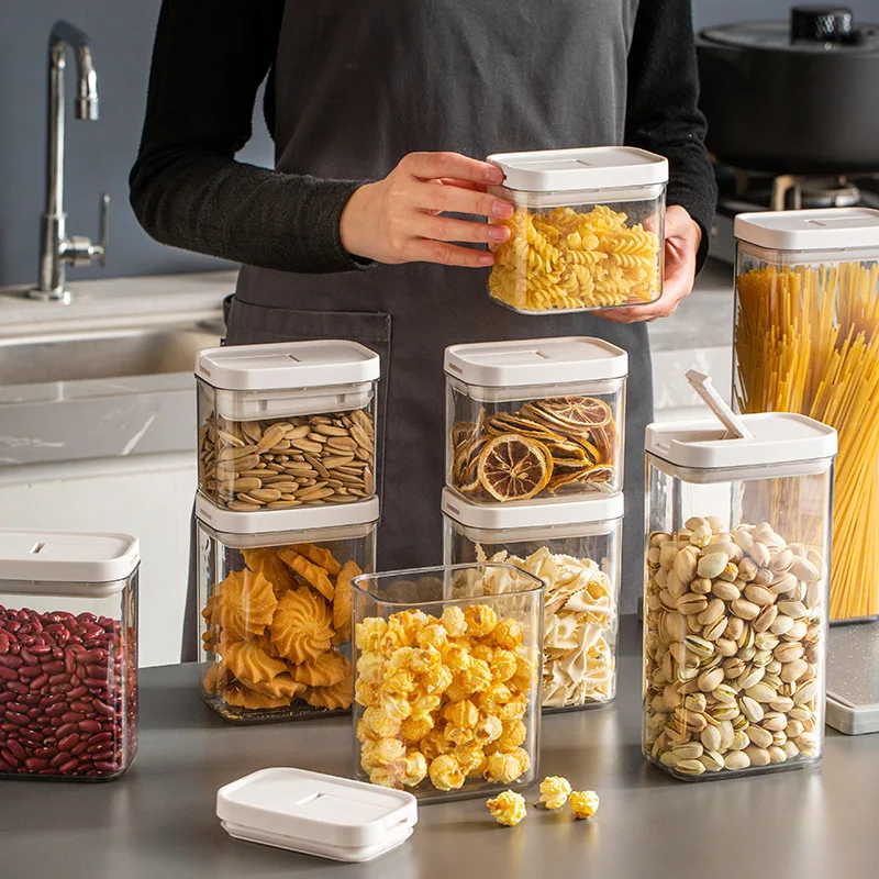 Kitchen Storage Box Food Storage Containers Plastic Grain Storage Tank Sealed Moisture Proof with Lid Container Kitchen Items
Kitchen Storage Box Food Storage Containers Plastic Grain Storage Tank Sealed Moisture Proof with Lid Container Kitchen Items