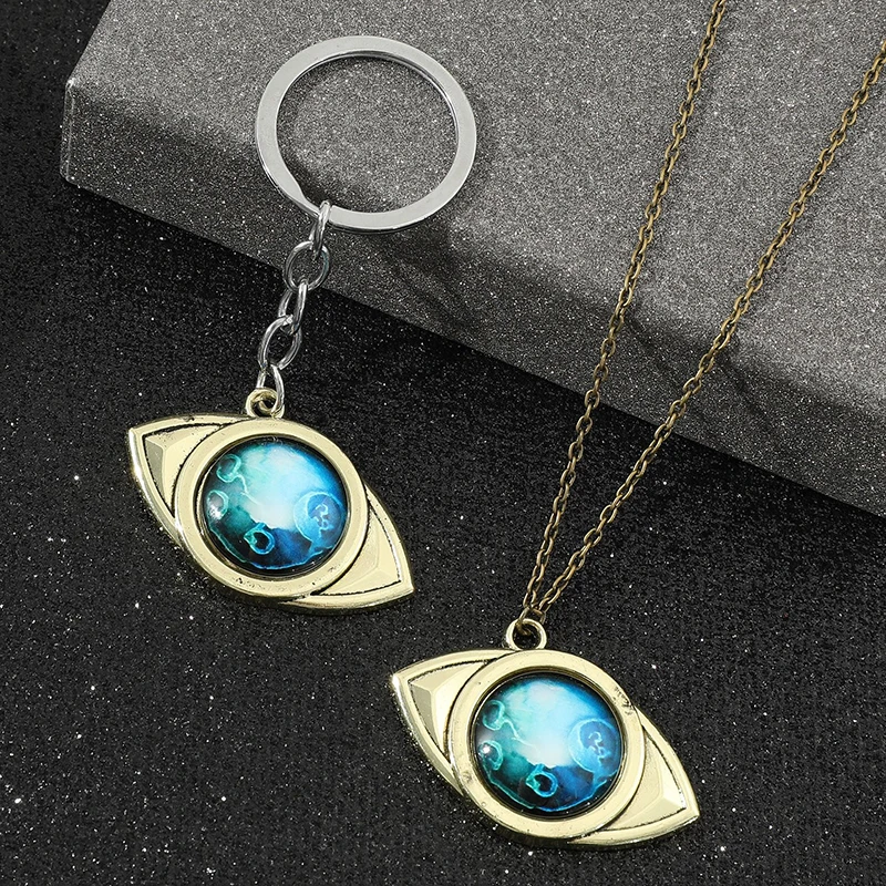 エマ Woman Necklace The Promised Neverland Neckwear Jewelry Cute Blue Eye Pendant Link Chain Cosplay Choker Necklaces Cosplay Prop
エマ Woman Necklace The Promised Neverland Neckwear Jewelry Cute Blue Eye Pendant Link Chain Cosplay Choker Necklaces Cosplay Prop