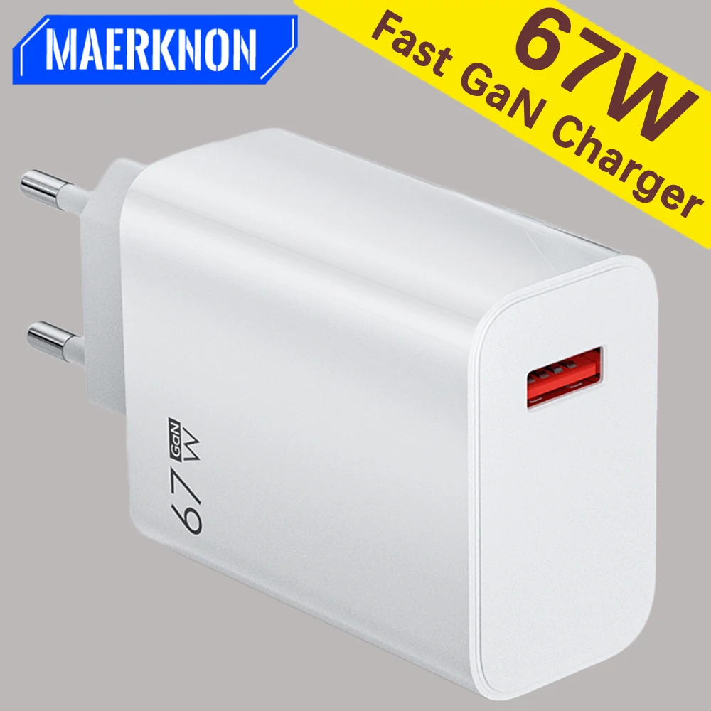 67W GaN Charger Fast Charger Quick Charge 4.0 3.0 Portable Mobile Phone Adapter For iPhone 14 13 Pro Xiaomi Redmi USB Charger
67W GaN Charger Fast Charger Quick Charge 4.0 3.0 Portable Mobile Phone Adapter For iPhone 14 13 Pro Xiaomi Redmi USB Charger