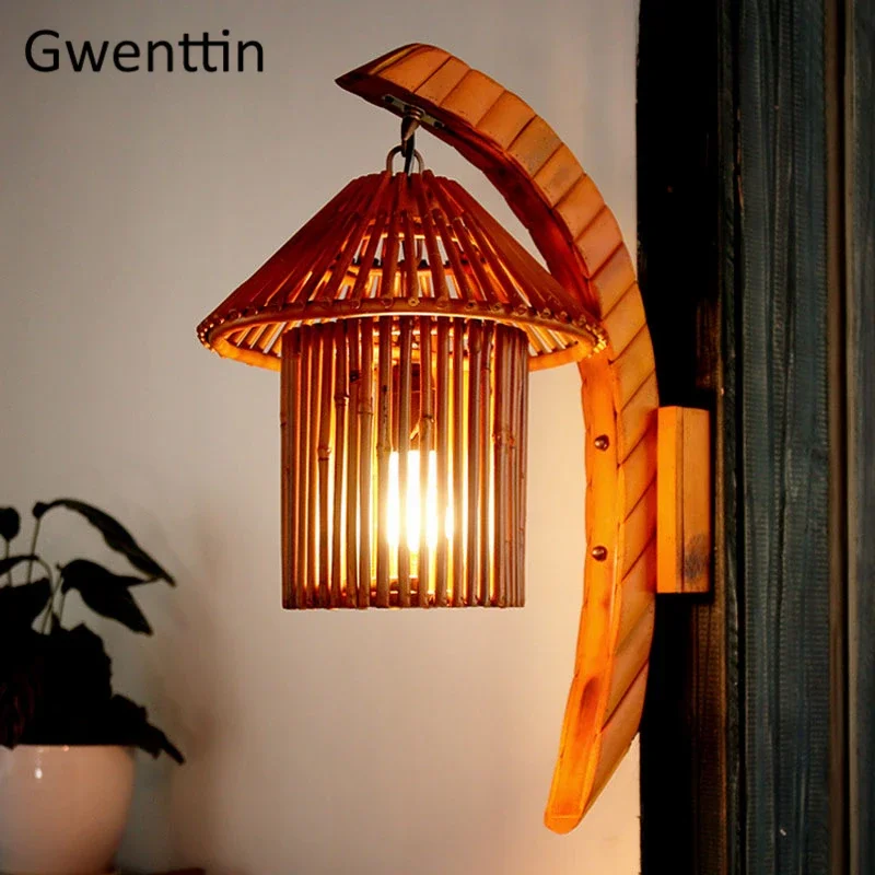 Southeast Asia Bamboo House Led Wall Lamp Vintage Wood Wall Sconce Light Fixtures Living Room Kitchen Bedroom Lights Home Decor 
Southeast Asia Bamboo House Led Wall Lamp Vintage Wood Wall Sconce Light Fixtures Living Room Kitchen Bedroom Lights Home Decor