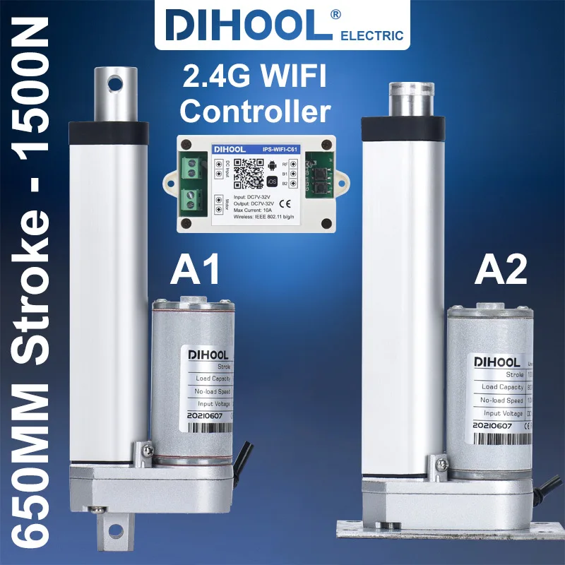 DHLA750 650MM Stroke Tubular Motor Linear Actuator 12V Waterproof With Wireless Controller For Lifting Mechanism And Electric
DHLA750 650MM Stroke Tubular Motor Linear Actuator 12V Waterproof With Wireless Controller For Lifting Mechanism And Electric