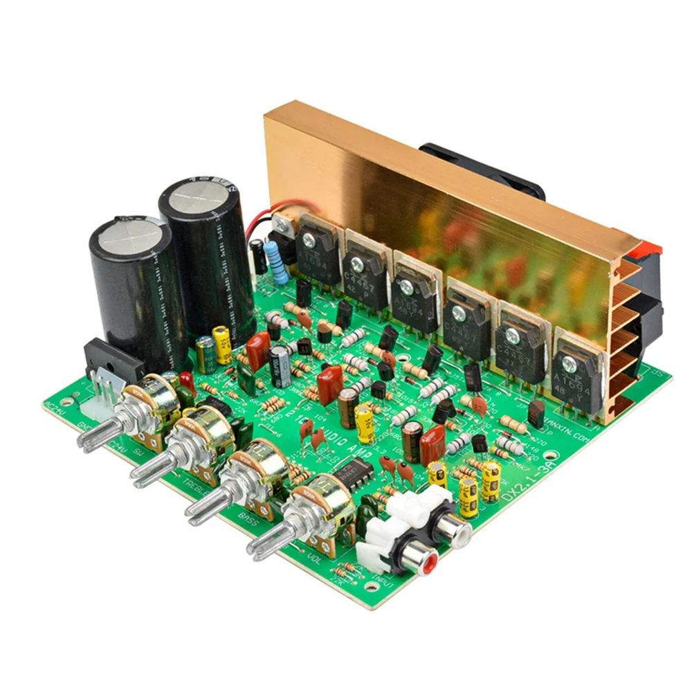 

DX-2.1 Large Power Audio Amplifier Board Channel High Power Subwoofer Dual Home Theater AC18V-24V DIY Sound Machine Board