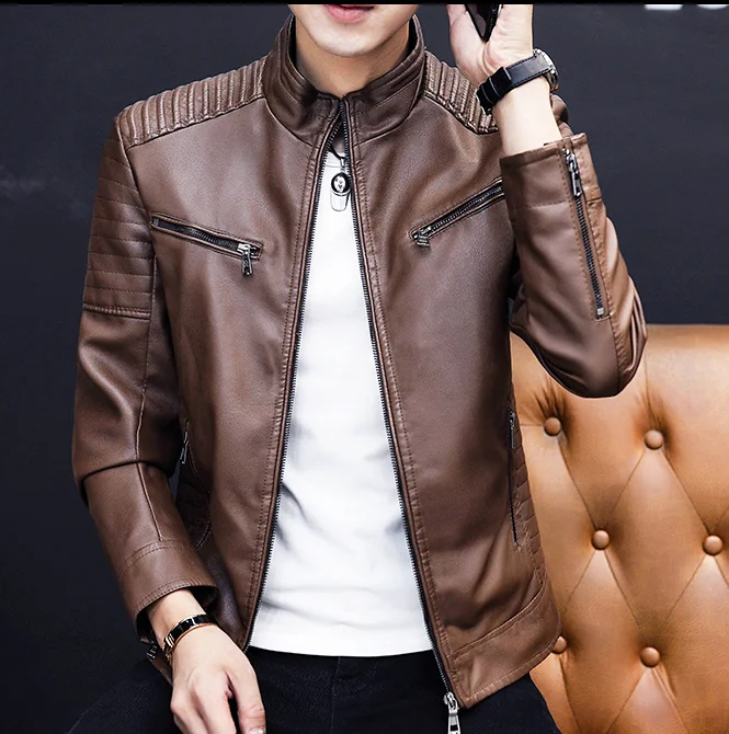 2022 Men Leather Suit Jacket Men Slim Fit Short Coat Men Fashion Leather jacket Streetwear Casual Blazer Jackets Male Outerwear
2022 Men Leather Suit Jacket Men Slim Fit Short Coat Men Fashion Leather jacket Streetwear Casual Blazer Jackets Male Outerwear