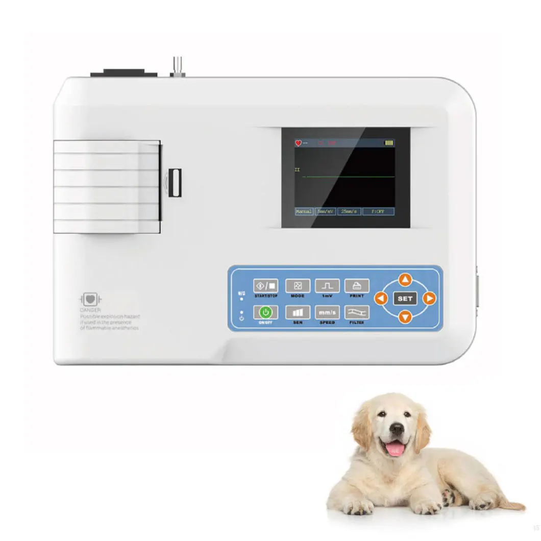 Full Digital Portable Veterinary Handheld Electrocardiography ECG Machine for Animals
Full Digital Portable Veterinary Handheld Electrocardiography ECG Machine for Animals