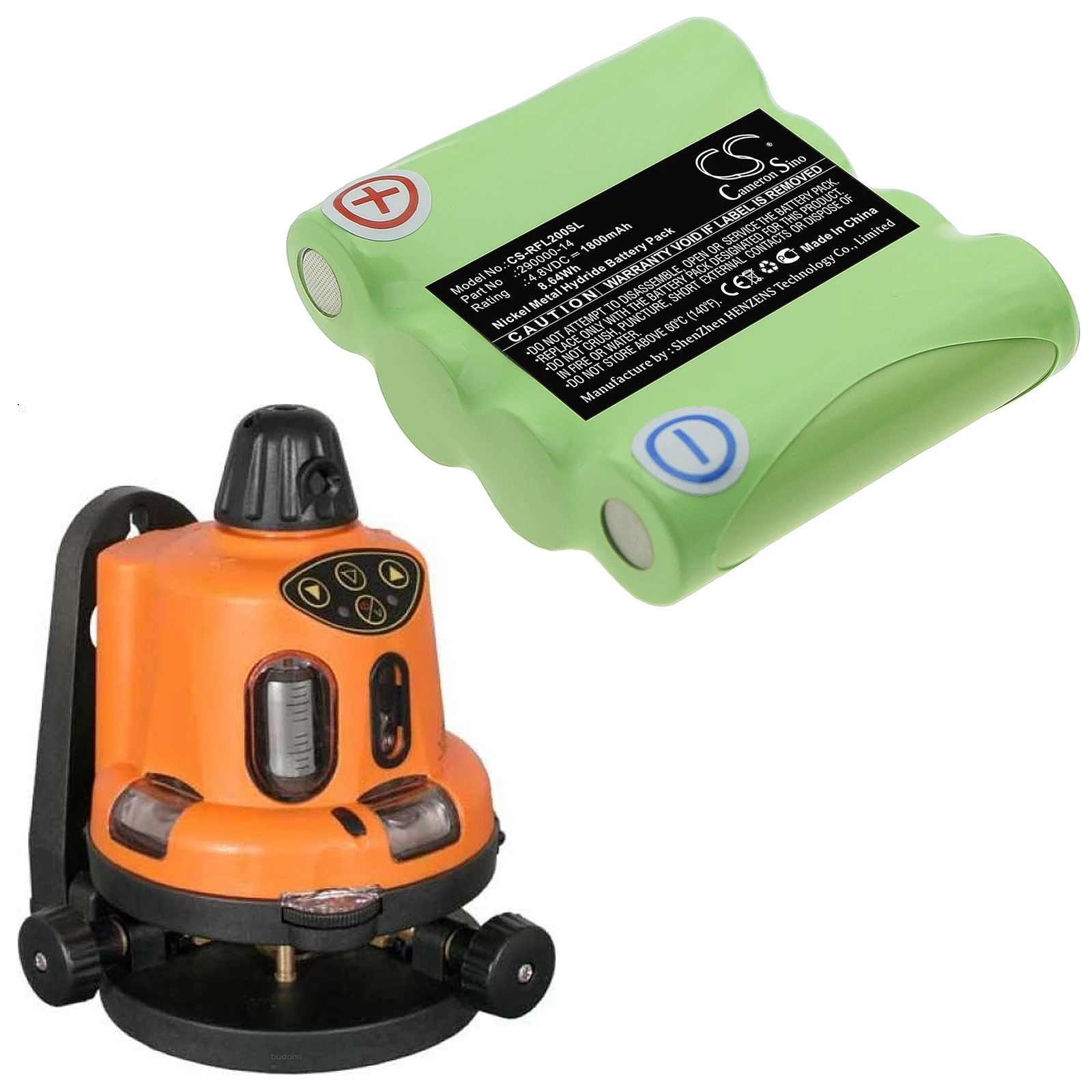 Cameron Sino 1800mAh Battery For Geo-Fennel Rotationslaser FL 200A Rotationslaser FL 20 Linienlaser FLG 40-Green 290000-14
Cameron Sino 1800mAh Battery For Geo-Fennel Rotationslaser FL 200A Rotationslaser FL 20 Linienlaser FLG 40-Green 290000-14