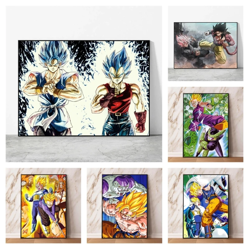 

Плакаты и принты Dragon Ball Kakarot подарки для друзей декоративная Современная Гостиная Hd Печать художественные принты Детские экшн-фигурки