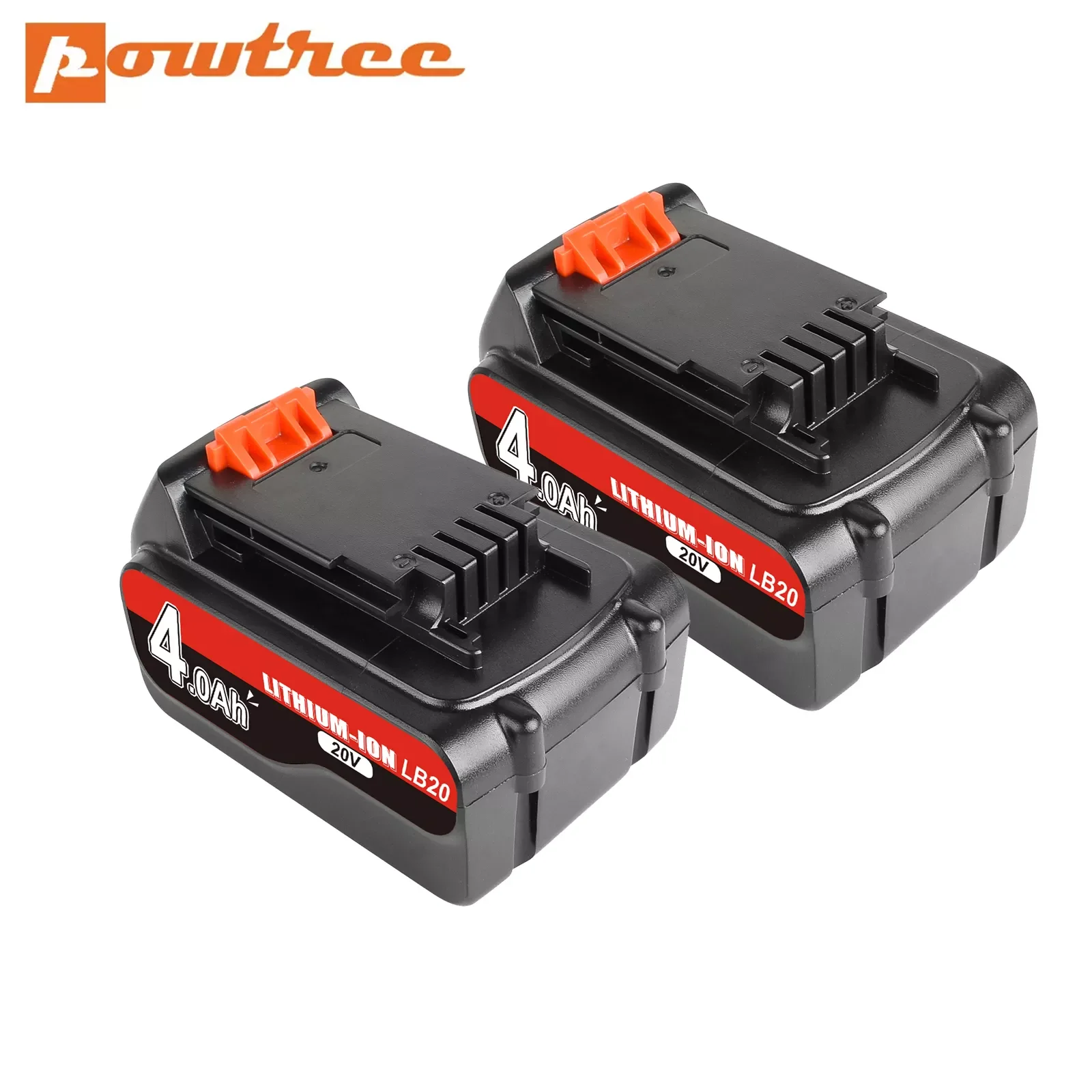 18V/20V 4000mAh Li-ion Rechargeable Battery Power Tool Replacement Battery for BLACK & DECKER LB20 LBX20 LBXR20
18V/20V 4000mAh Li-ion Rechargeable Battery Power Tool Replacement Battery for BLACK & DECKER LB20 LBX20 LBXR20