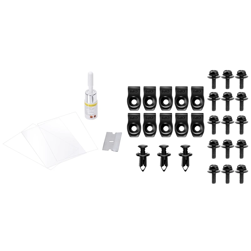 1 Set Windshield Repair Kits Diy Car Window Repair Tools & 1 Set Engine Under Cover Shield Guard Body Fender
1 Set Windshield Repair Kits Diy Car Window Repair Tools & 1 Set Engine Under Cover Shield Guard Body Fender