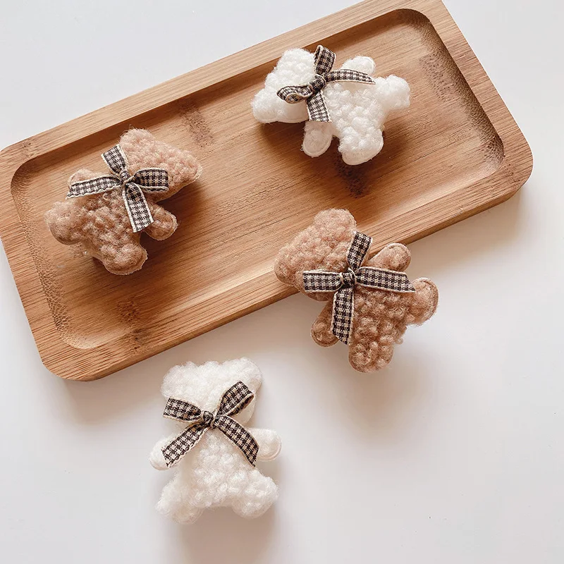 Toddlers Bear Hair Clips Cute Hairpins for Children Kids Baby Handmade Girls Fashion Hair Accessories Autumn Winter Barrettes
Toddlers Bear Hair Clips Cute Hairpins for Children Kids Baby Handmade Girls Fashion Hair Accessories Autumn Winter Barrettes