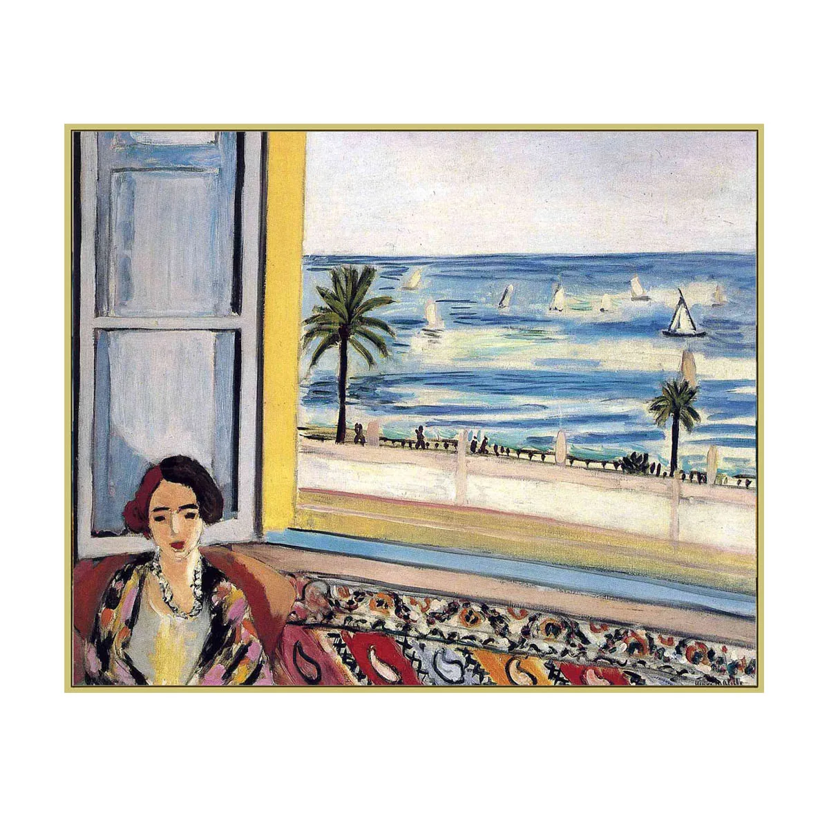 Hand painted high quality reproduction of Seated Woman, Back Turned to the Open Window by Henri Matisse modern wall art picture
Hand painted high quality reproduction of Seated Woman, Back Turned to the Open Window by Henri Matisse modern wall art picture